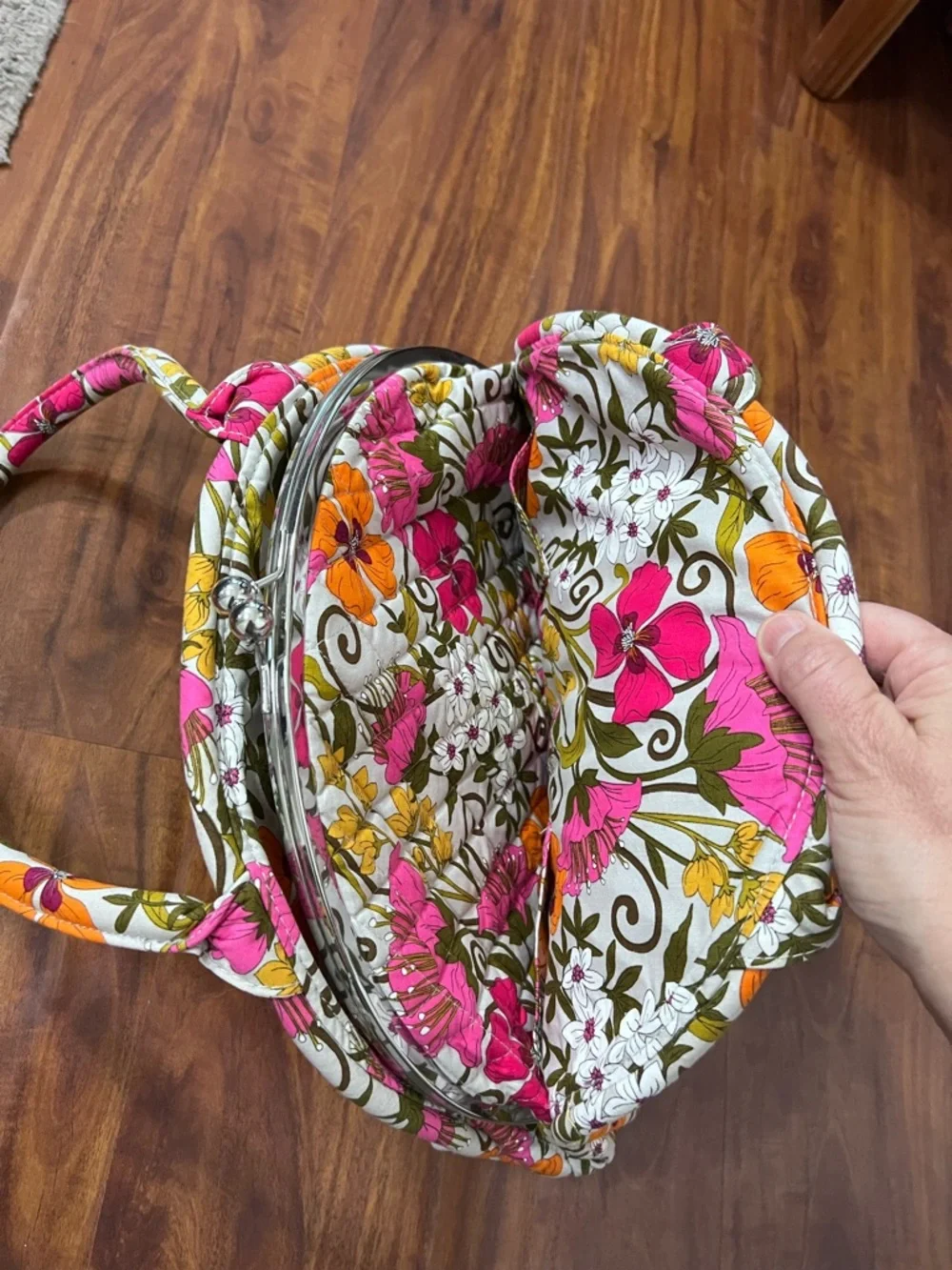 Vera Bradley Eloise Shoulder Bag Priscilla Pink Pattern